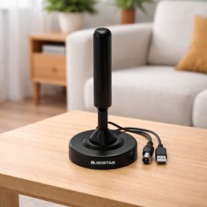 Antena Interior Ledstar TV Digital con Booster USB