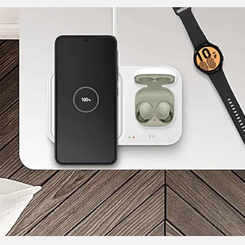 Cargador Inalámbrico Samsung Duo 15W Carga Rápida - Imagen 4