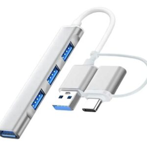 Hub 4 Puertos Usb 3.0 C/ Adapt Tipo C