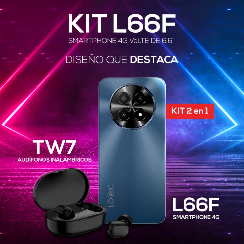 Logic L66F 128GB / 4GB + Auriculares Inalámbricos - Imagen 2