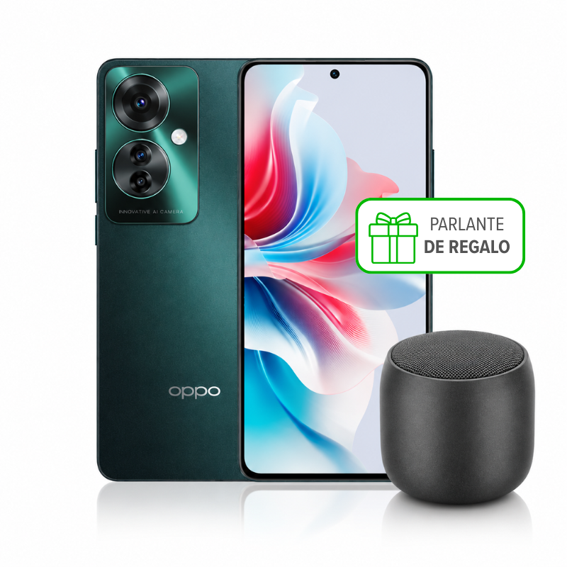 Oppo Reno11 F 5G 256GB 8GB RAM + Parlante de Regalo - Verde