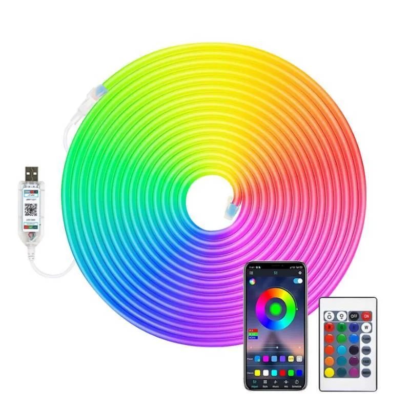 Tira Neón LED Flexible RGB + Control + App | 5mts - Imagen 3