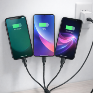 Cable 5 en 1 USB-A + USB-C a USB-C Lightning Micro USB