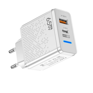 Cargador 65W USB-C Power Delivery + USB-A Quick Charge Contexto