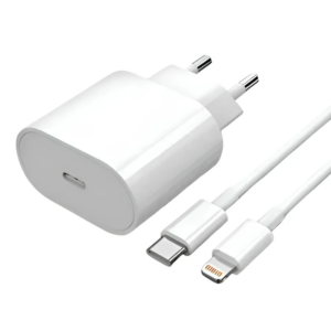 Cargador Apple 20W USB-C + Cable USB-C a Lightning 1m